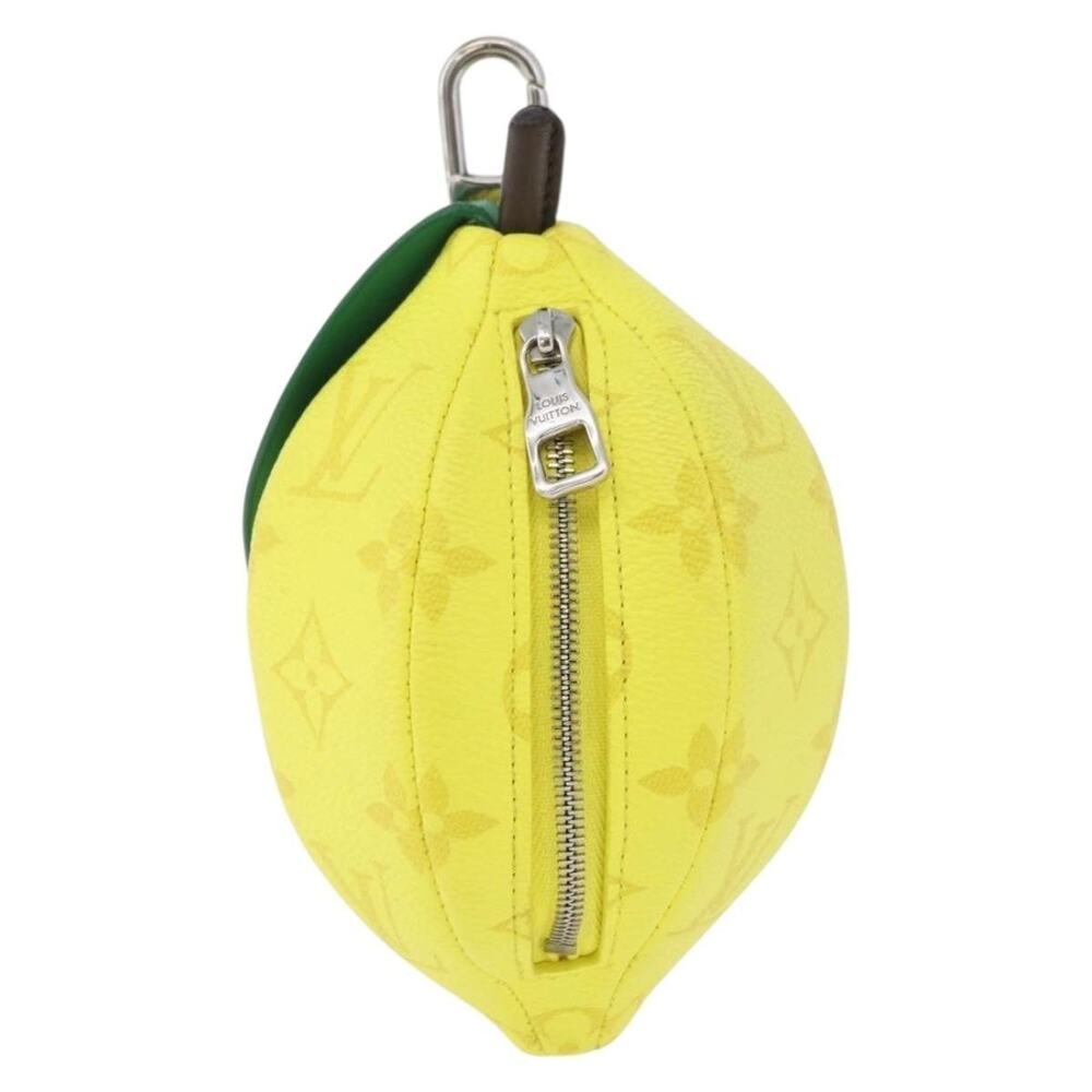 Louis Vuitton Monogram LV Lemon Bag Charm Yellow